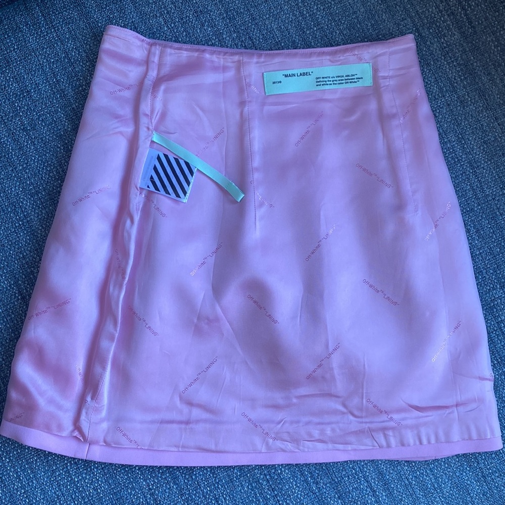 Off-White Mini “Skirt” in “Pink” - Size 42 NWOT - Picture 4 of 13